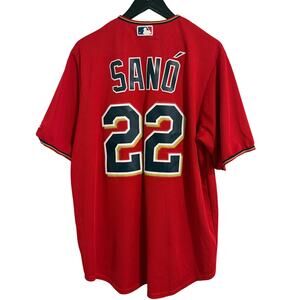 Miguel Sano Minnesota Twins Red Baseball Jersey Men's Size L